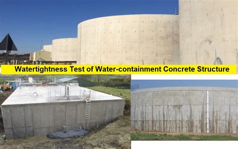 reinforced concrete water testing procedure